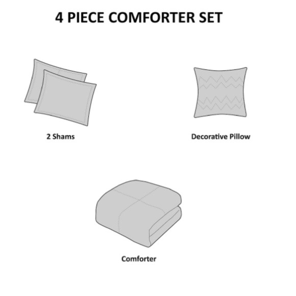 Mi Zone 4 Piece Maverick Comforter Set - Picture 6 of 8